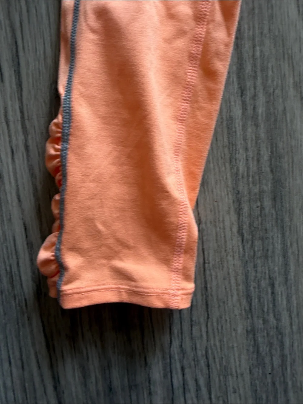 Free People Peach Orange Leggings with Contrast Stitching